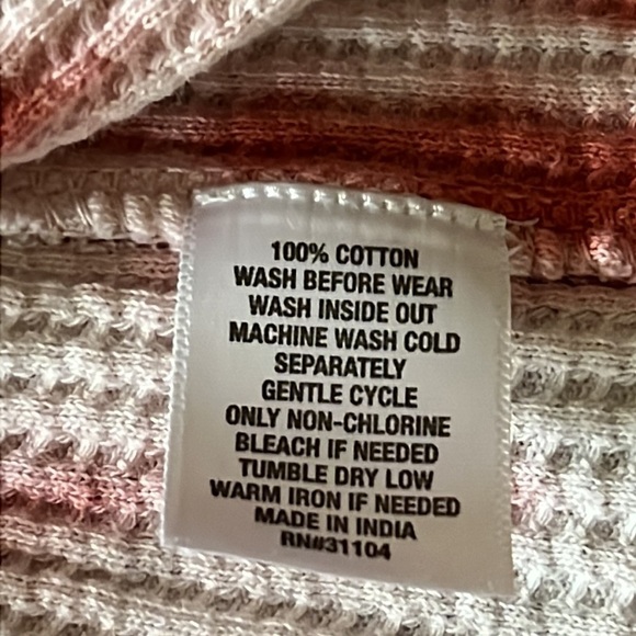 New Directions Tie Dye thermal knit Pullover Top M - Picture 6 of 6